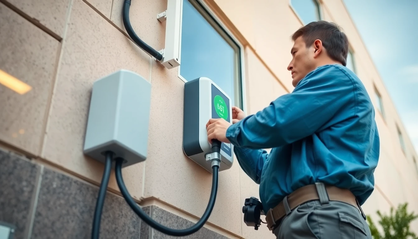 Outdoor EV Charger Installation